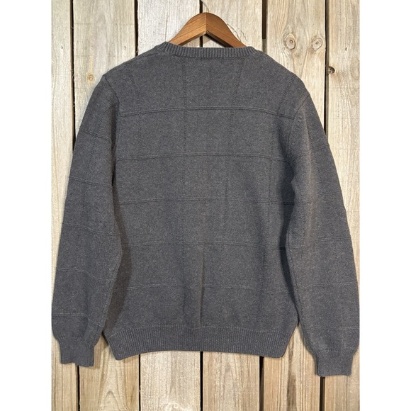 Van Heusen Gray Knit Crewneck Sweater Men's M - Picture 2 of 5